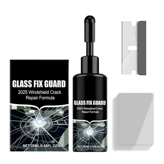 Windshield Crack Repair Kit, 2 PCS for Car Glass Chips and Cracks