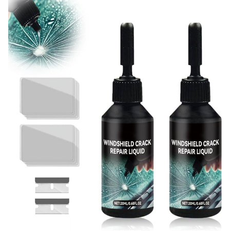 Windshield Crack Repair Kit, 2025 New Cracks Gone Glass Repair Kit, Upgrade Car Windshield Crack Repair Fluid for Automotive Windscreen Tool, Glass Crack Repair Liquid for Chips and Cracks