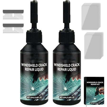 Windshield Crack Repair Kit, 2025 New Glass Cracks Gone Repair Kit, Premium Car Windshield Crack Repair Fluid, For Chips And Cracks Car Glass Repair Kit, Quick Fix Windshield & Glass Repair Tools