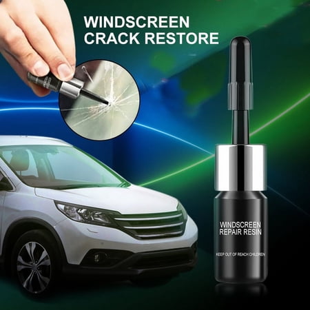 Windshield Crack Repair Kit Car Windscreen Repair Tool Vehicle Window Nano Glass Fluid, Cracks Quick Fix Fluid