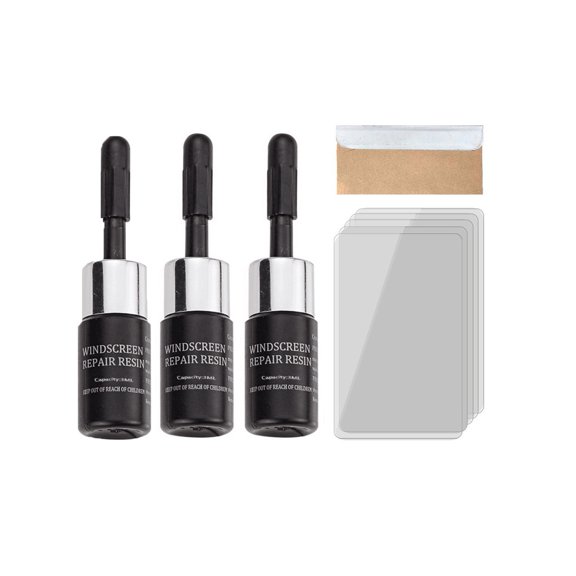 Windshield Crack Repair Kit, Crack Fix Pro Kit, Windshield Glass Crack Repair Fluid, Long-Lasting for Windshields, Windshield Repair Kit for Big Broken and Crack Star Chip