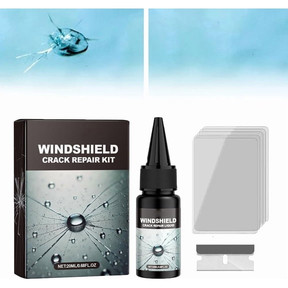 Windshield Crack Repair Kit, Glass Chip Filler for Car, 1pc