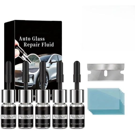 Windshield Crack Repair Kit for Automotive Glass with Easy DIY Application