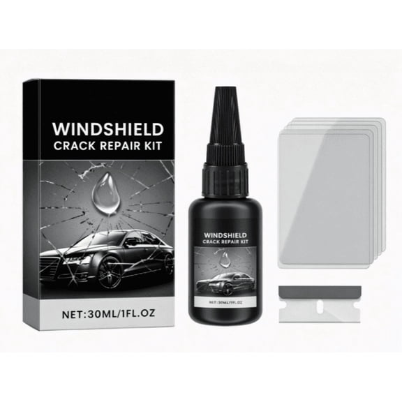 Windshield Crack Repair Kit for Chips Cracks, Car Glass Repair Liquid Tool 1Pcs Set