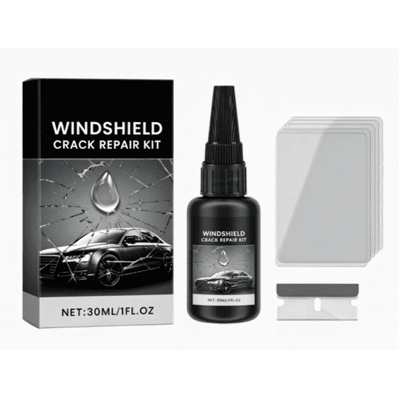 Windshield Crack Repair Kit for Chips Cracks, Car Glass Repair Liquid Tool 1Pcs Set