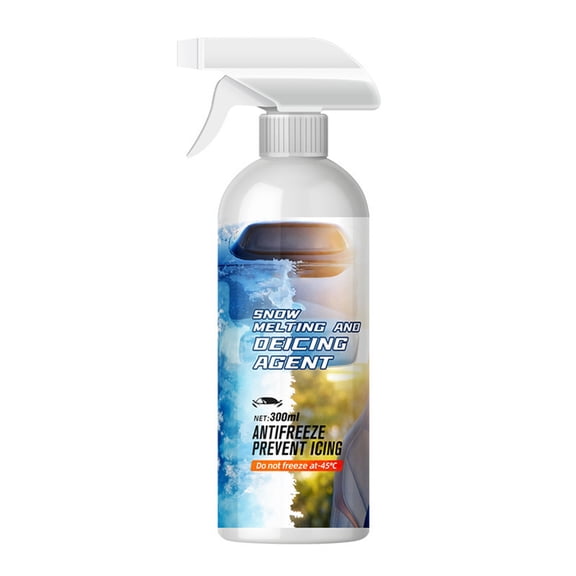 Windshield De-Icer Spray - Melts Ice Frost & Snow Fast - Ideal for Car Windscreens, Mirrors, Headlights, Locks & Gates - Prevent Re Freezing B