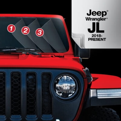Windshield Defense⢠Kit For Jeep(R) Wrangler - 2018-present - Windshield Protection from Cracks and Breaks - JP1330-JL