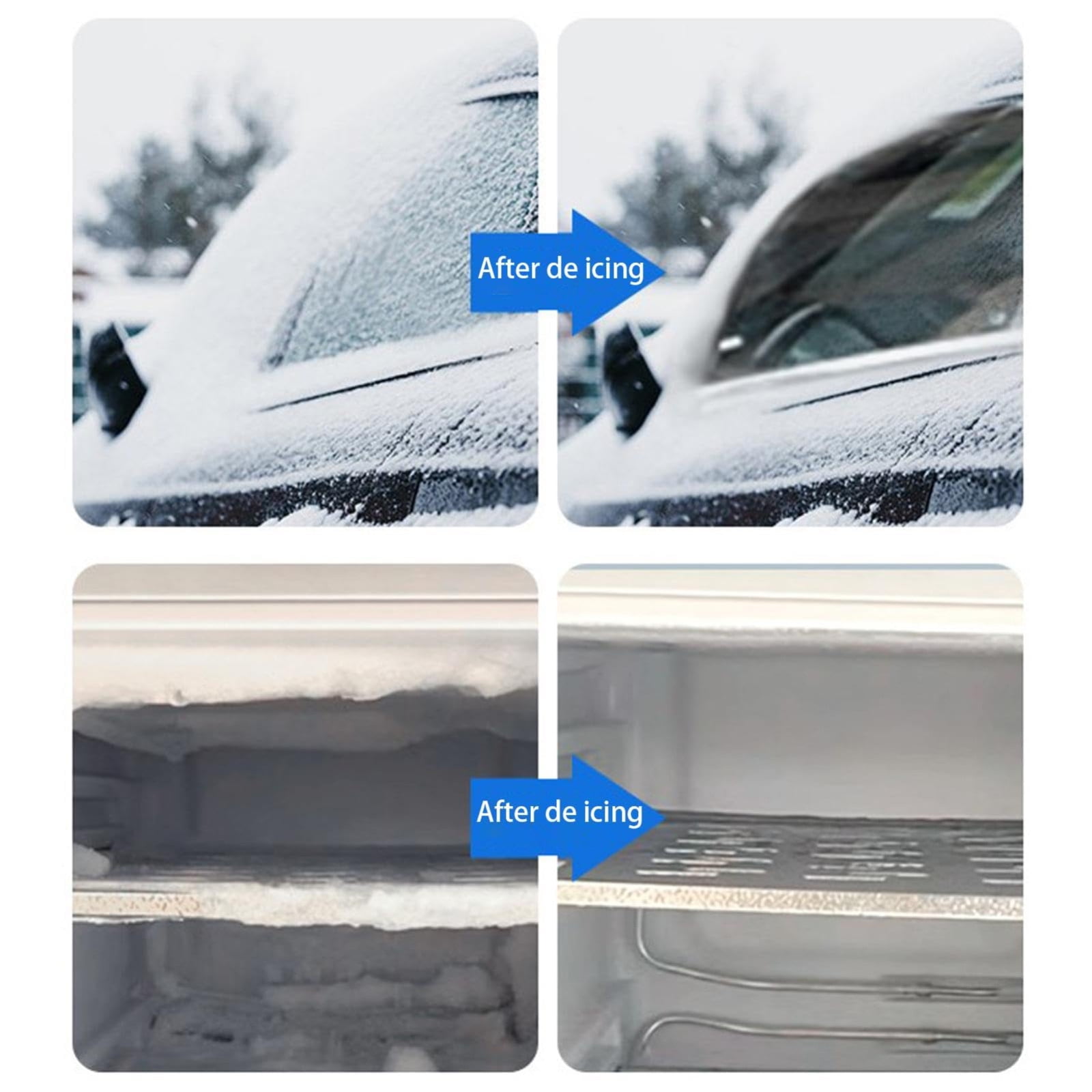 Windshield Defrosting Deicer Spray Freezer Frost Remover Instantly