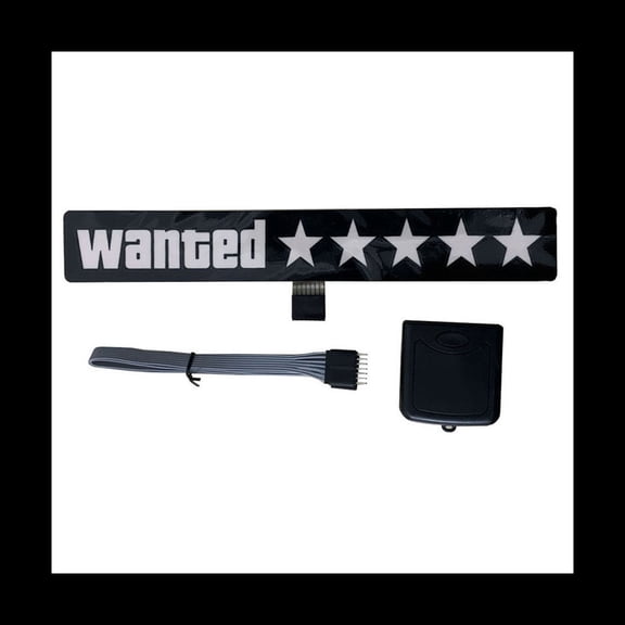 Windshield Electric 5Stars Wanted Car LED Ice Blue Lights Up Window Stickers for JDM Glow Panel Decoration Accessories