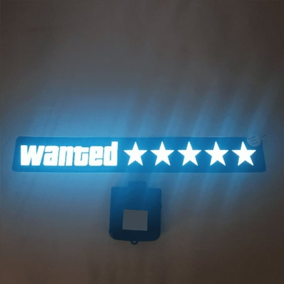 Windshield Electric Wanted Car LED White Light Up Window Stickers for JDM Glow Panel Decoration Accessories