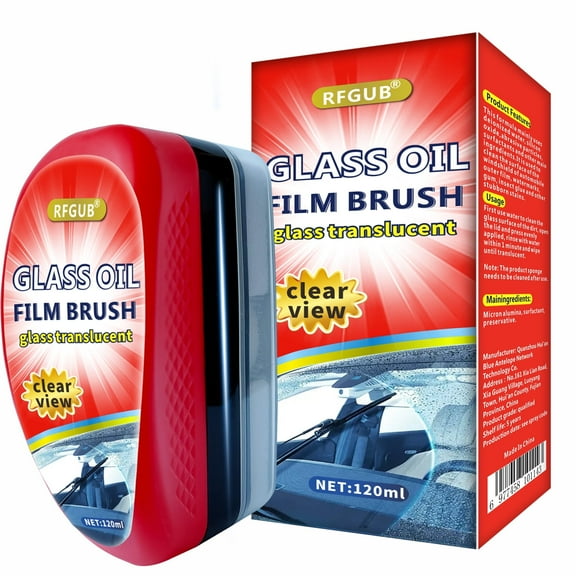 Astra Windshield Fluid Cleaner, Car Glass Cleaning Wiper Portable Windscreen Washer Brush to Remove Smudges, Water Spots, Oil Film to Improve Clarity and Visibility