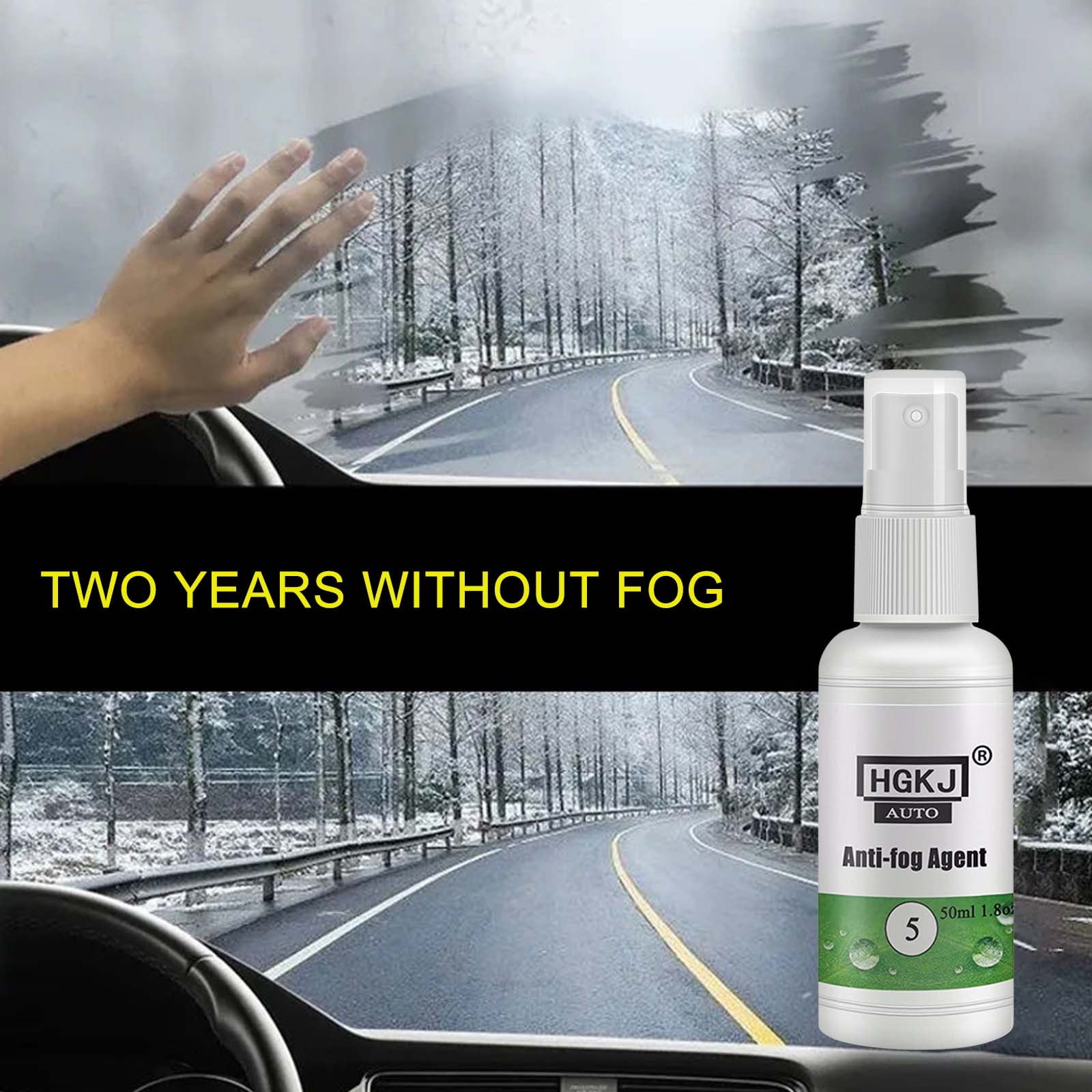 Windshield Glass Cleaner and Protector Spray, AntiFog Formula for