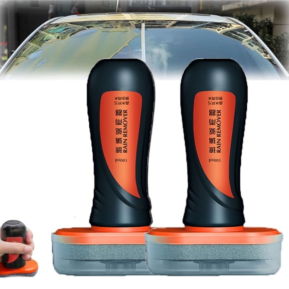 Windshield Glass Cleaning Board with Hydrophobic Coating for Car – Repels Water, Improves Visibility, Easy Application – 2 Pack