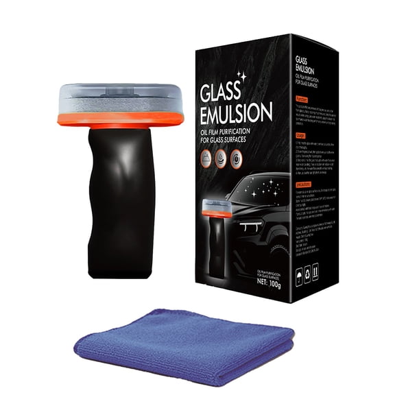 Windshield Glass Cleaning and Decontamination Towel for Auto Exterior Detailing Film Water Removal 100ml