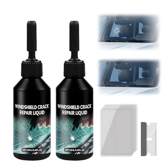 Windshield Glass Repair Kit, Quick Fix Liquid For Car Crack And Chip Repair