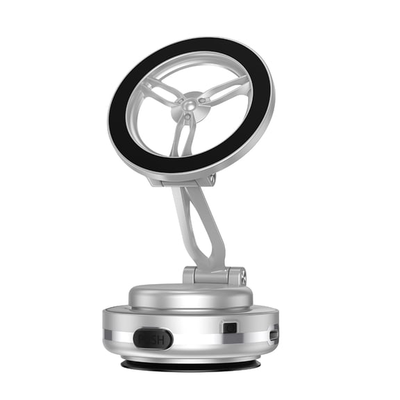 Windshield Magnetic Smartphone Mount Support Bracket with Vacuum Suction 360 Degree Rotatable for Navigation Video Calls
