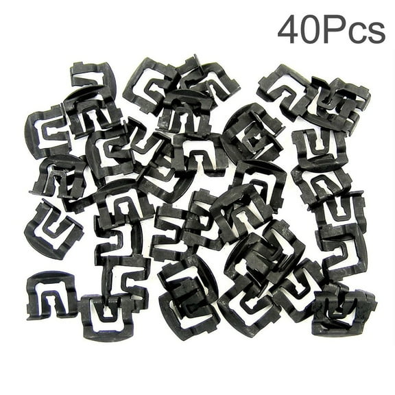 Windshield Or Rear Windo Trim Molding Clips For Ford 64-93 (Qty-40 Clips)