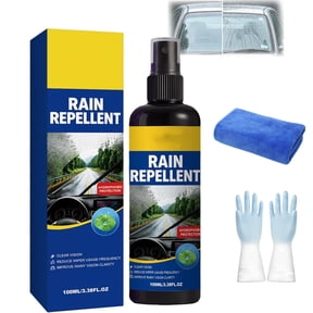 Windshield Rain Repellent Spray, 100ML Hydrophobic Glass Water Repellent Spray, For Auto Windshields, Mirrors, And Windows, Multi-Surface Waterproof Cleaner (1PC)