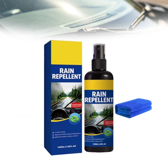 Windshield Rain Repellent Spray,Window Cleaner Spray for Auto,Automotive Glass Hydrophobic Coating Agent for Car Windows, Mirrors & Windshield