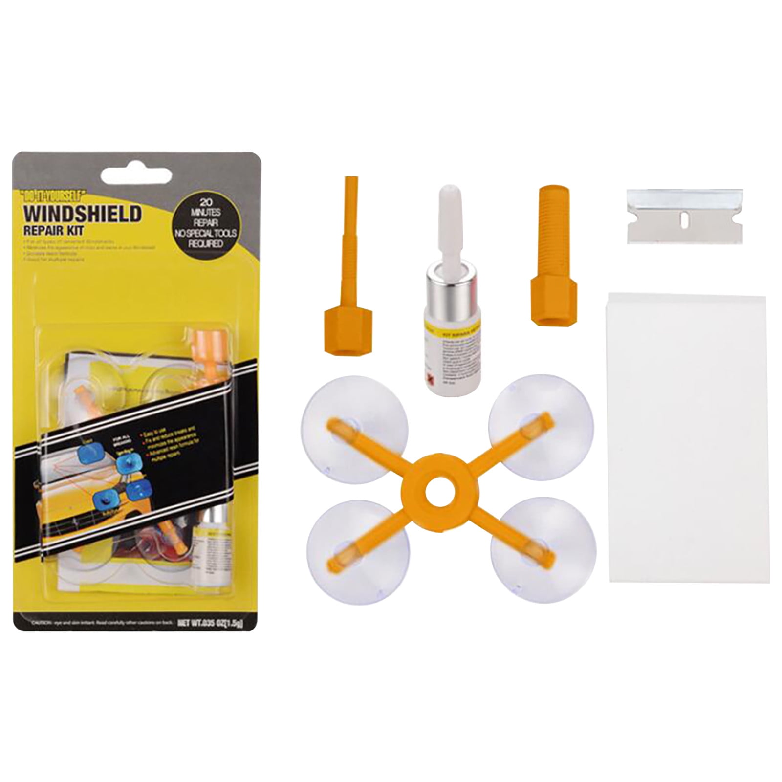 Windshield Repair Kit,Car Windshield Repair Kit,Windshield Chip Repair Kit with Windshield Repair Resin for Fix Auto Glass Windshield Crack Chip Scratch