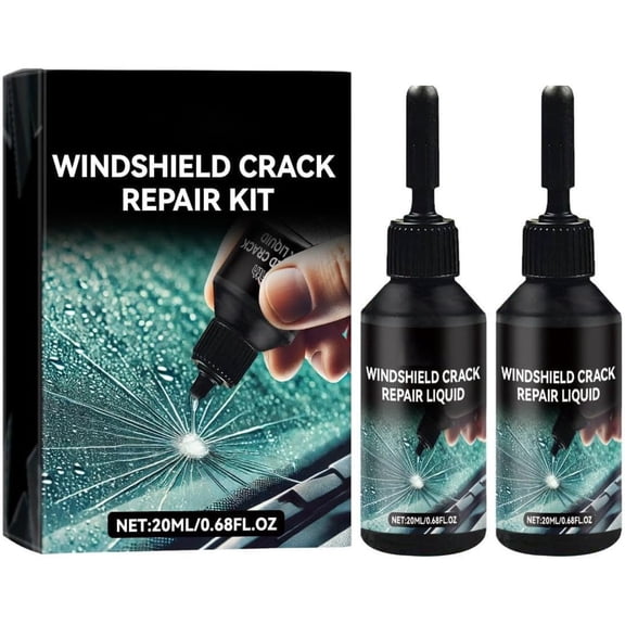 Windshield Repair Kit, Prevents Spreading Quick Fix,Window Repair Kit for Windshield Crack  for Home Roadside Workshop Auto Mechanics