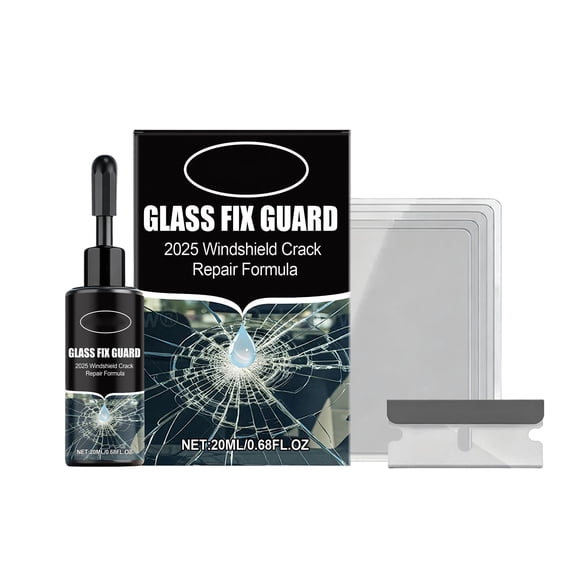 Windshield Repair Kit for Auto Glass Crack Chip Scratch Repair 7 Piece Full Set for Car Vehicle Window Maintenance