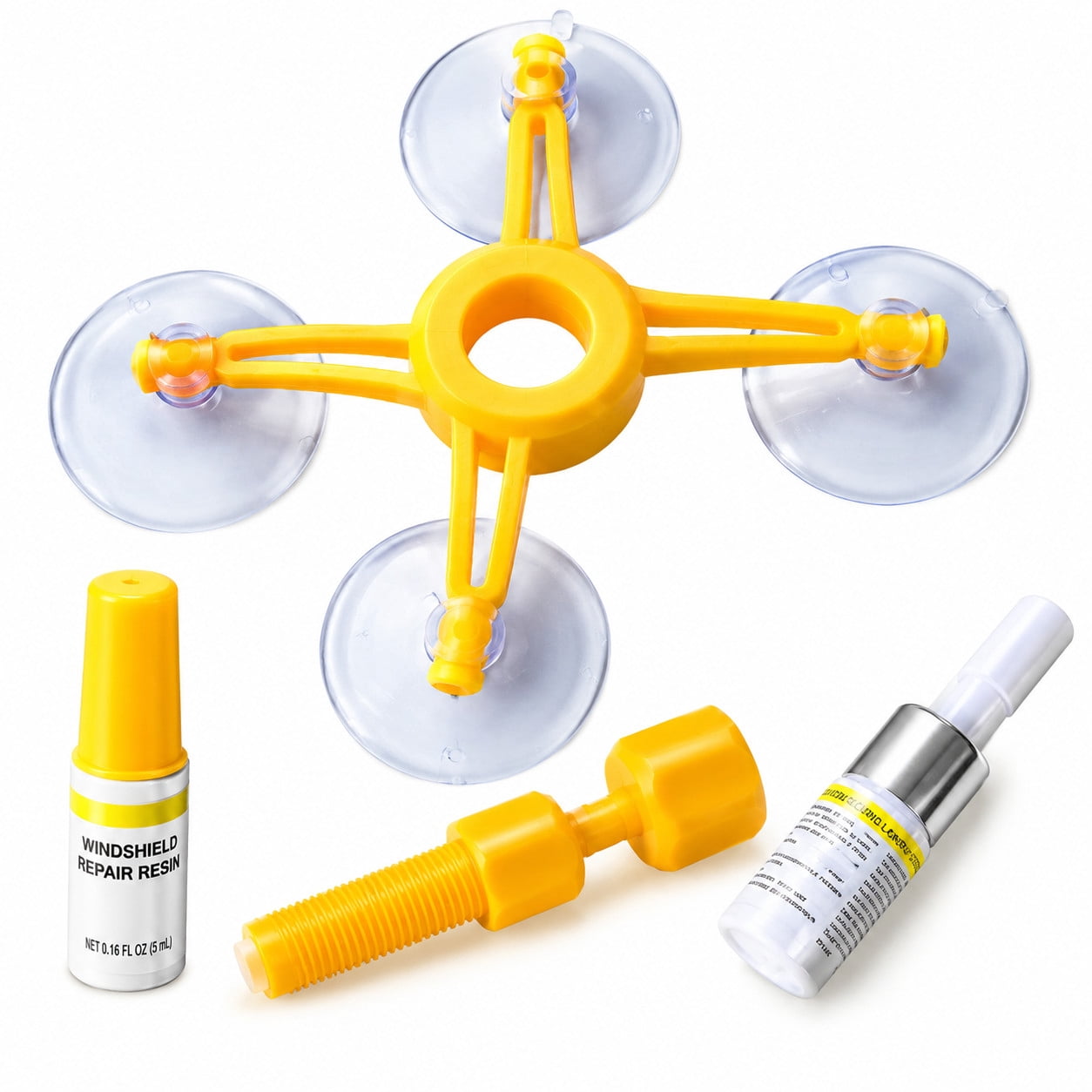 Window Glass Chip Windshield Repair Kit for Car Glass Chips Cracks DIY Resin Suction Cup ...