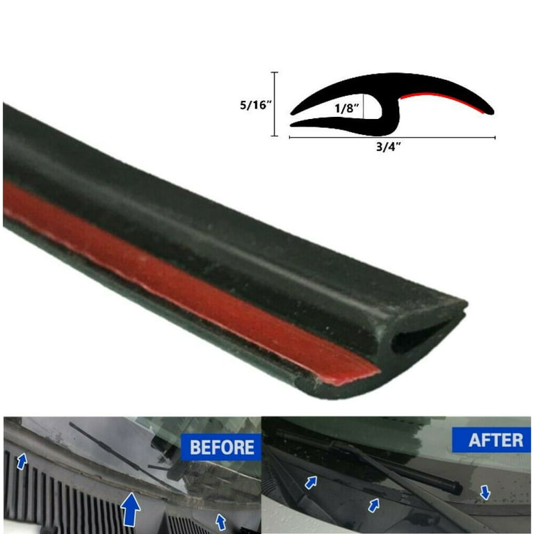 Windshield Rubber Seal Trim Weather Stripping Auto Car Front Rear Window