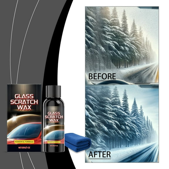 Windshield Scratch Remover under $5! CQCYD Car Windshield Scratch Remover, 30ml Glass Polish for Fine Scratches, Automotive Glass Repair Solution for Clear Visibility