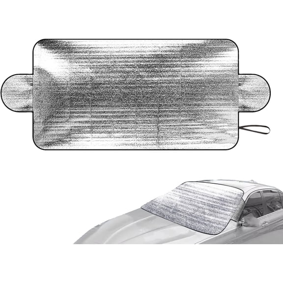 Windshield Snow Cover for Ice and Snow, Front Car Window Frost Cover, Vehicle Exterior Sun Block All Weather Protector for SUVs Pickups Minivans Trucks