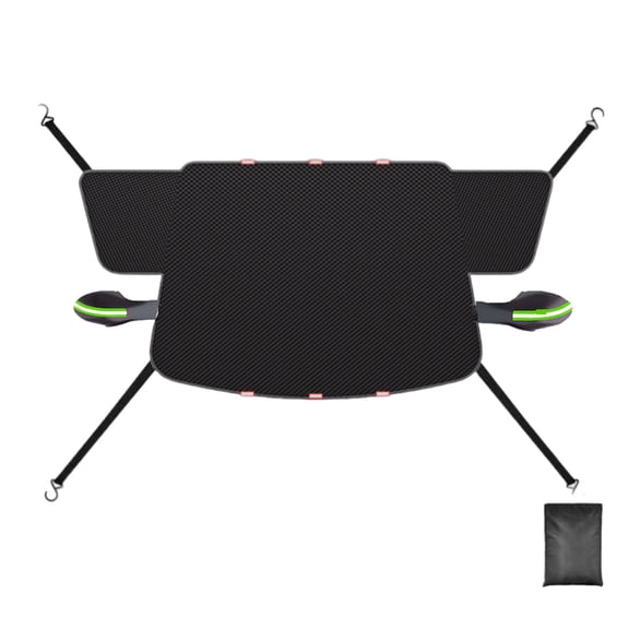 Windshield Snow Cover For Most Vehicle Models, Windshield Protector From Ice And Snow With Side Window Cover And Side Mirror Cover, Sun Protector For Car Windshield With Reflective Strip-green