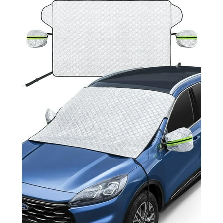 Windshield Snow Cover, Windshield Cover for Ice and Snow, Car Windshield Cover,Snow Cover with Side Mirrors Cover,Windshield Shade for Car SUV CRV Trucks