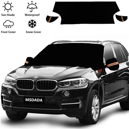 MSDADA Windshield Snow Cover, 82"x49", Waterproof Automotive Window Shade Protector
