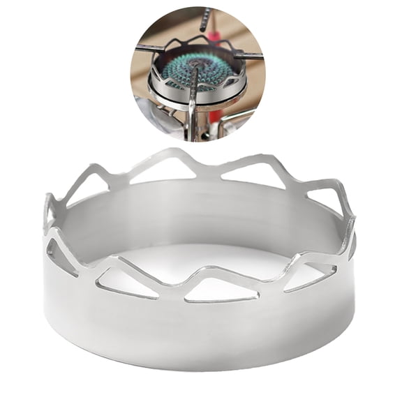 Windshield Stove Cover Stove Rack Stainsless Steel Pots Stand Rings Windproofs Frame Gather Heat Saving Cover