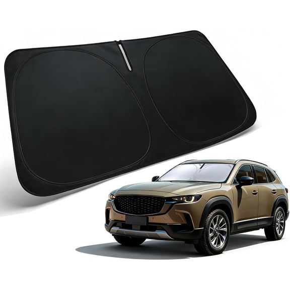 Windshield Sun Shade for 2023-2026 Mazda CX-50 Accessories Car Front Window Visor & Heat Shield | 240T Sunshade Protection Blocks UV Rays Keep Your Cooler