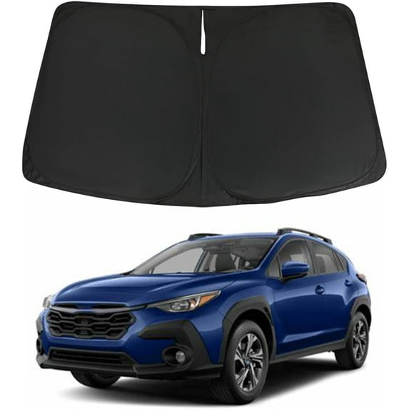 Windshield Sun Shade for 2024 2023 2022 2021 2020 2019 2018 Subaru Crosstrek Wagon Accessories, Foldable Window Sunshade Sun Visor Protector, Front Windshield Sunshade Sun Shield Block UV Rays
