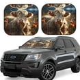 thumbnail image 1 of Windshield Sun Shade, Adorable Flower Field Cow Foldable Car Sun Shade Windshield for Front, 2 Pieces, 1 of 7