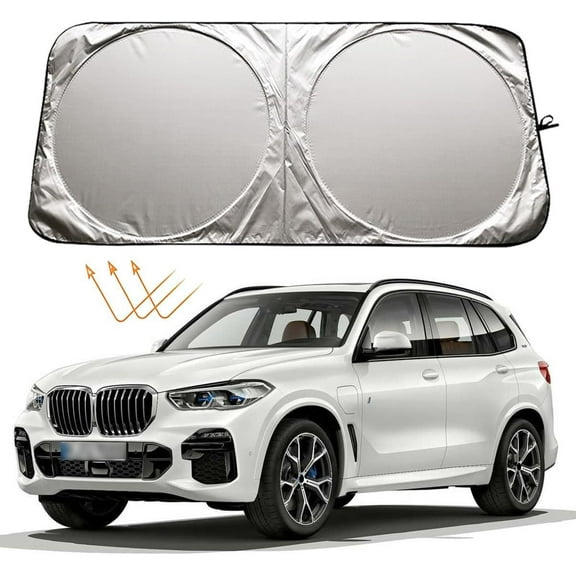 Windshield Sun Shade for BMW Accessories X5 X3 X7 X1 X4 X6 3 5 6 7 8 M5 M6 M7 M8 Series Accessories, Car Front Window Sunshade Sun Visor Shield for BMW Accessories