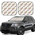 thumbnail image 1 of Windshield Sun Shade, Be Cool Panda Foldable Car Sun Shade Windshield For Front, 2 Pieces, 1 of 4