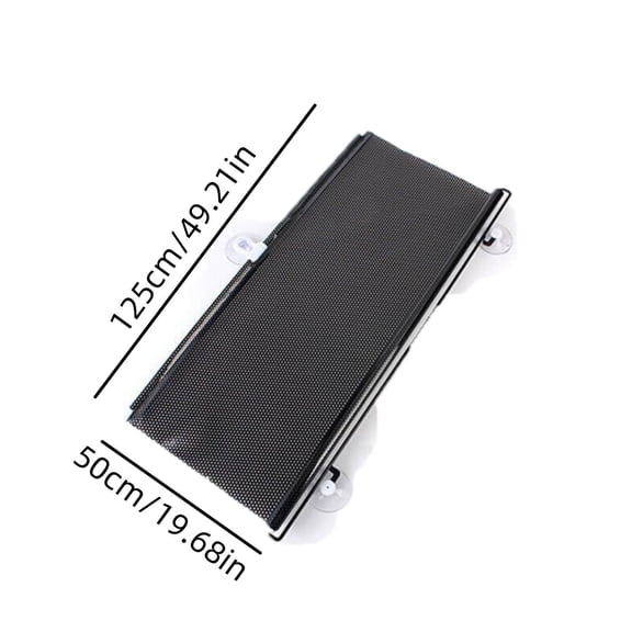 Windshield Sun Shade, Car Automatic Retractable Sunshade Windshield Sun Block Visor Shade Curtain Sun(Black)