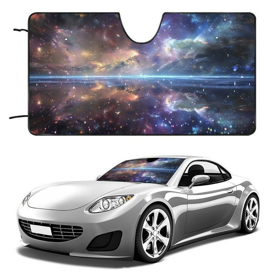 Windshield Sun Shade - Car Sun Shade Windshield, Reflector Sunshade Offers Ultimate Protection for Car Interior (55x30 inches)