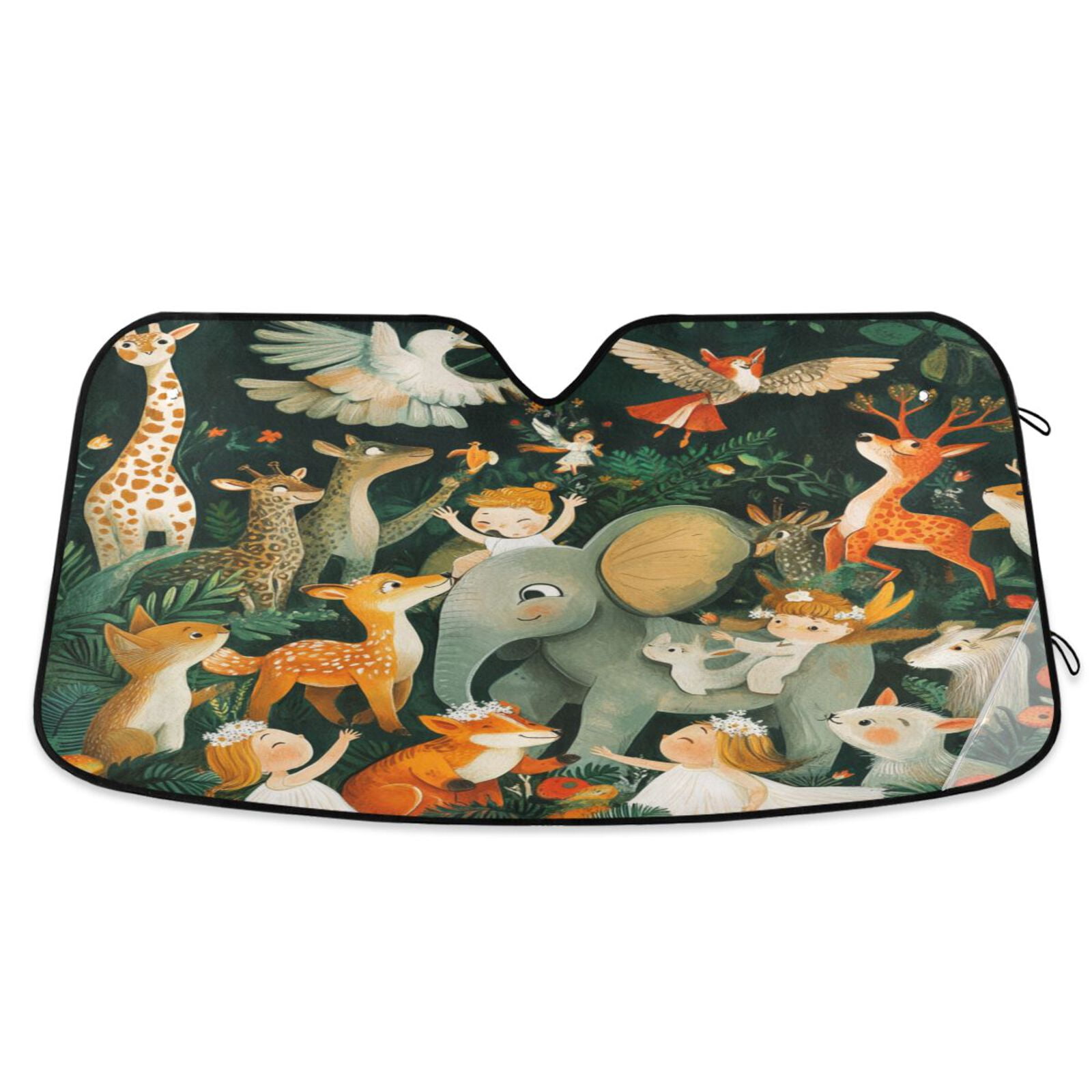 Windshield Sun Shade for Cars, 55"x27.6" Foldable Car Sun Shade with ...