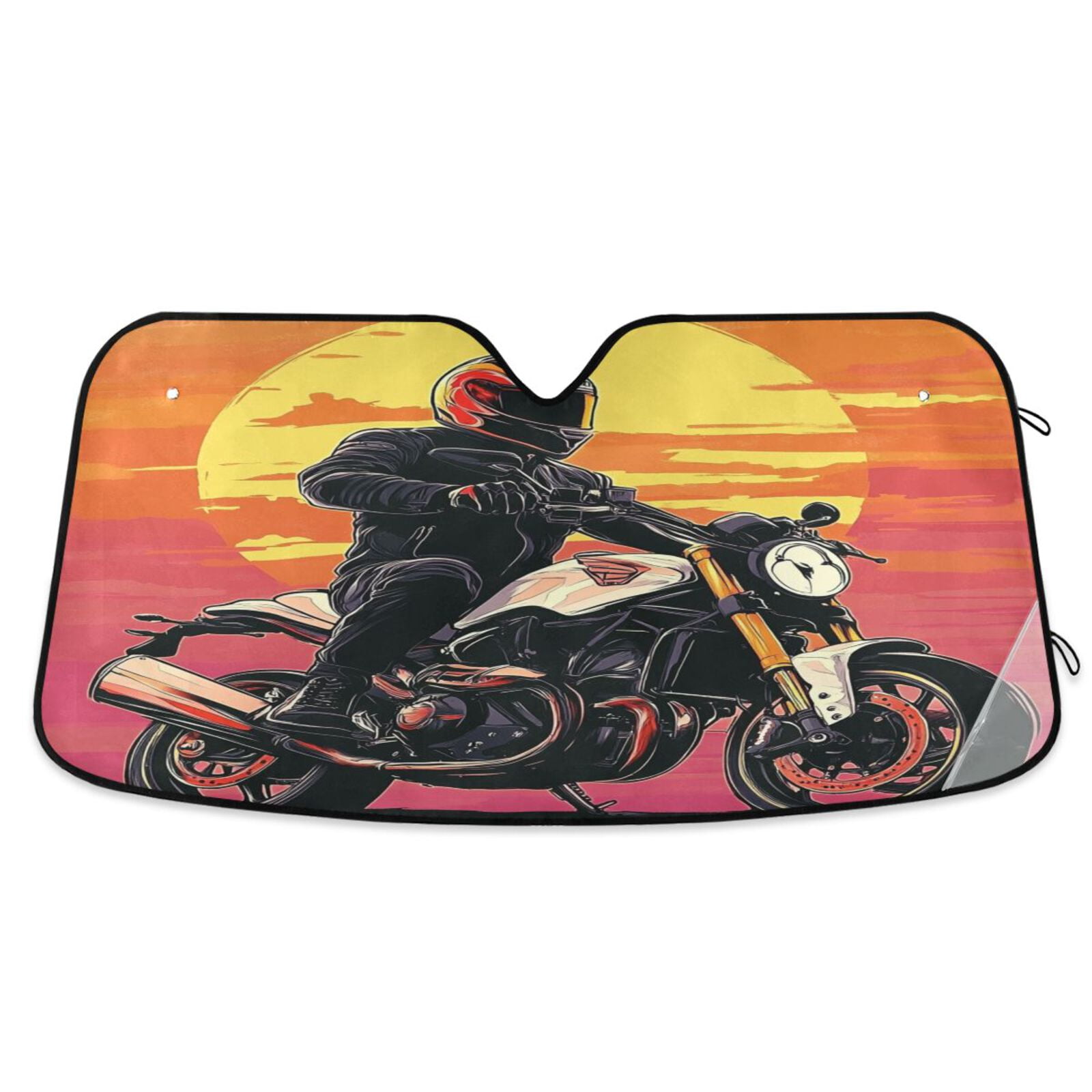 Windshield Sun Shade for Cars, 55"x27.6" Foldable Car Sun Shade with ...