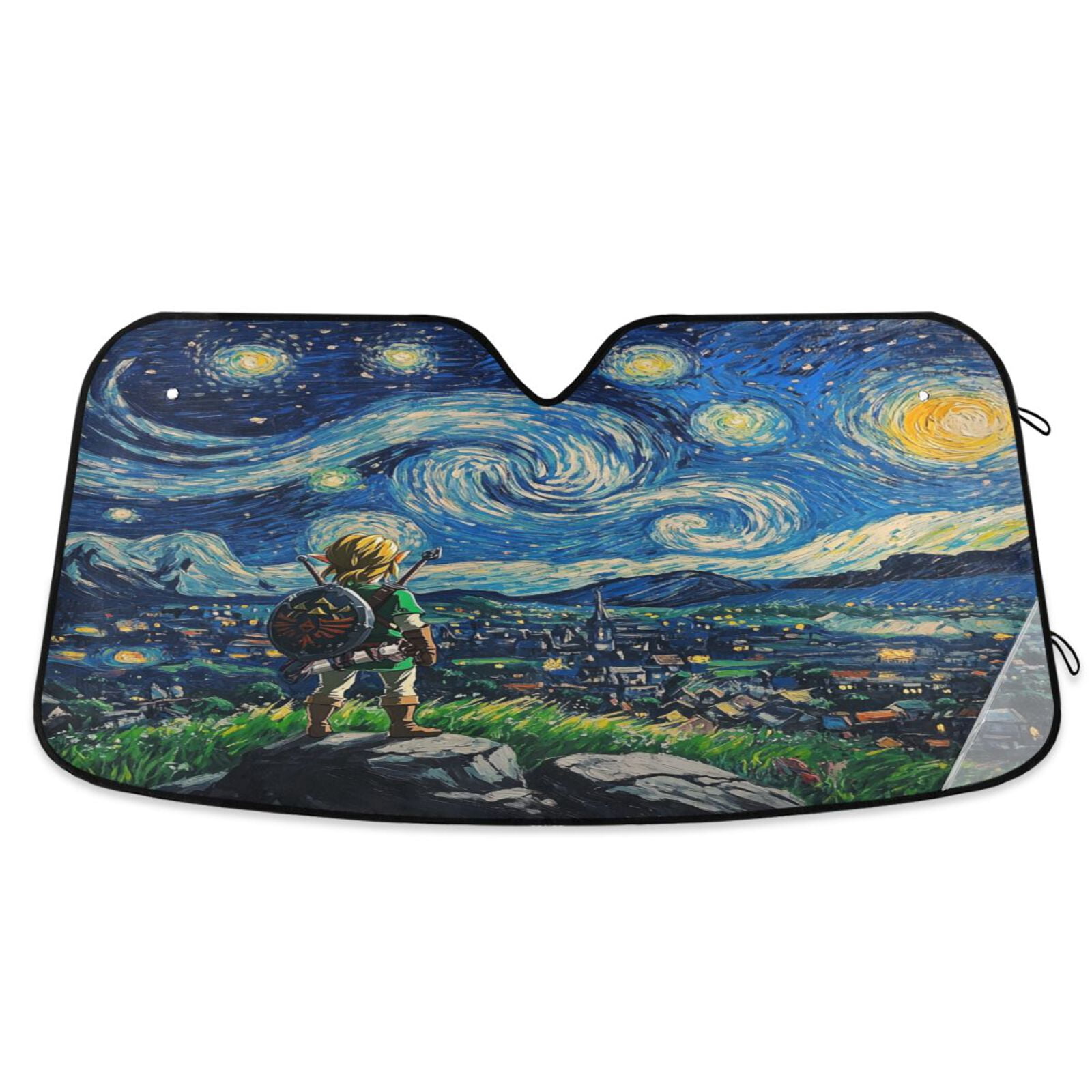 Windshield Sun Shade for Cars, 55"x27.6" Foldable Car Sun Shade with ...