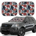 thumbnail image 1 of Windshield Sun Shade, Cartoon Cute Toucan Bird Flower Foldable Car Sun Shade Windshield For Front, 2 Pieces, 1 of 4
