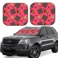 thumbnail image 1 of Windshield Sun Shade, Chocolate Biscuit Print Foldable Car Sun Shade Windshield For Front, 2 Pieces, 1 of 4