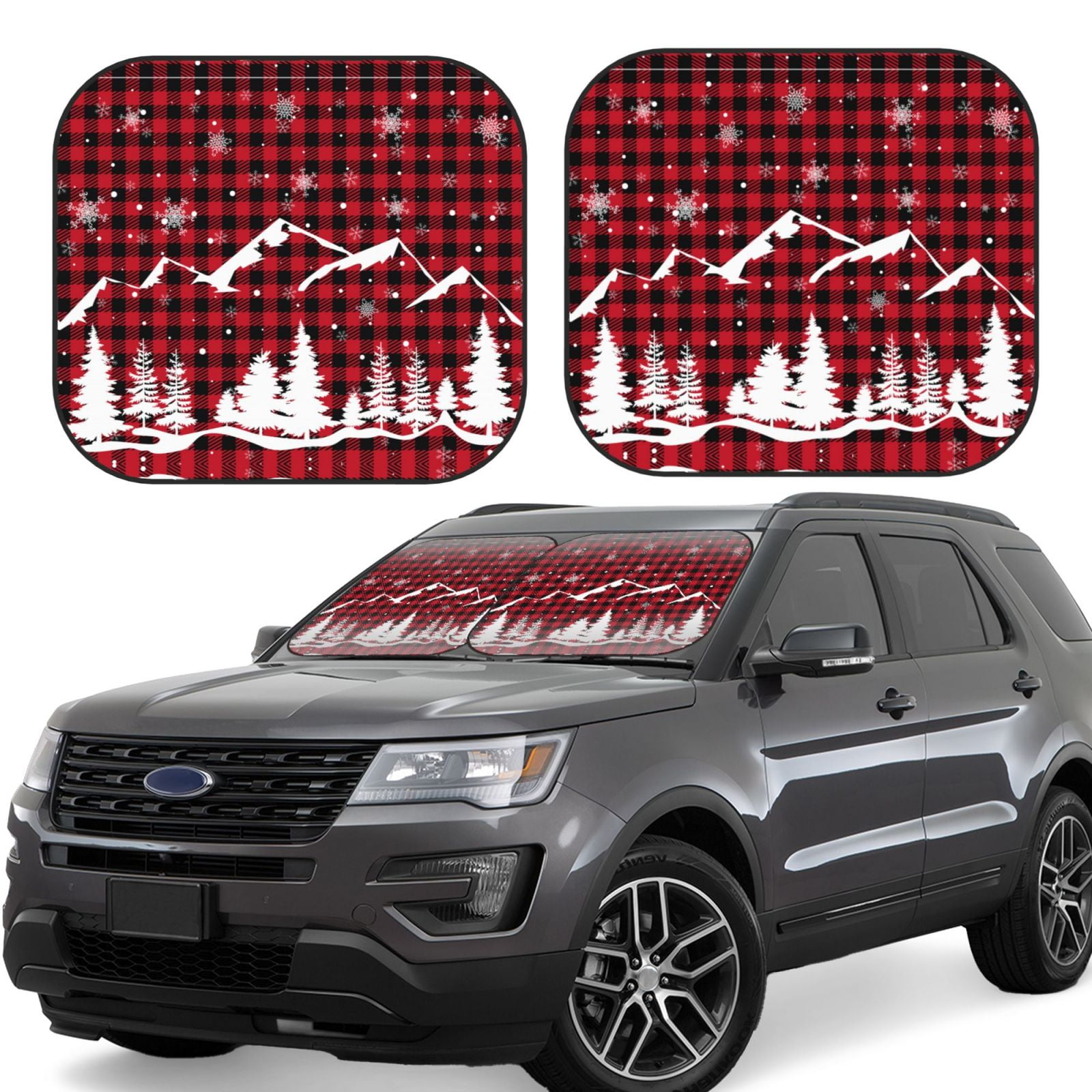 Pride of Glencoe Tartan Car Sun Shade - 2 Pieces main image 1