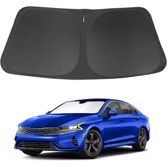 Windshield Sun Shade Custom 2021-2024 2025 2026 Kia K5 / 2020-2024 2025 2026 Hyundai Sonata Accessories Front Sunshade Shield Blocker Sun Visor Heat Protection