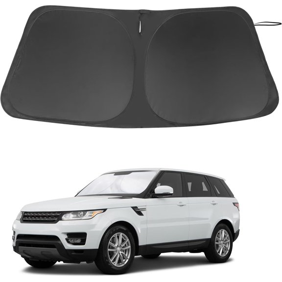 Windshield Sun Shade Custom Fit for 2014-2022 Land Rover Range Rover Sport Accessories Foldable Sunshade Sun Blocker Protect Car from Sun Rays & Heat Damage Keep Car Cooler