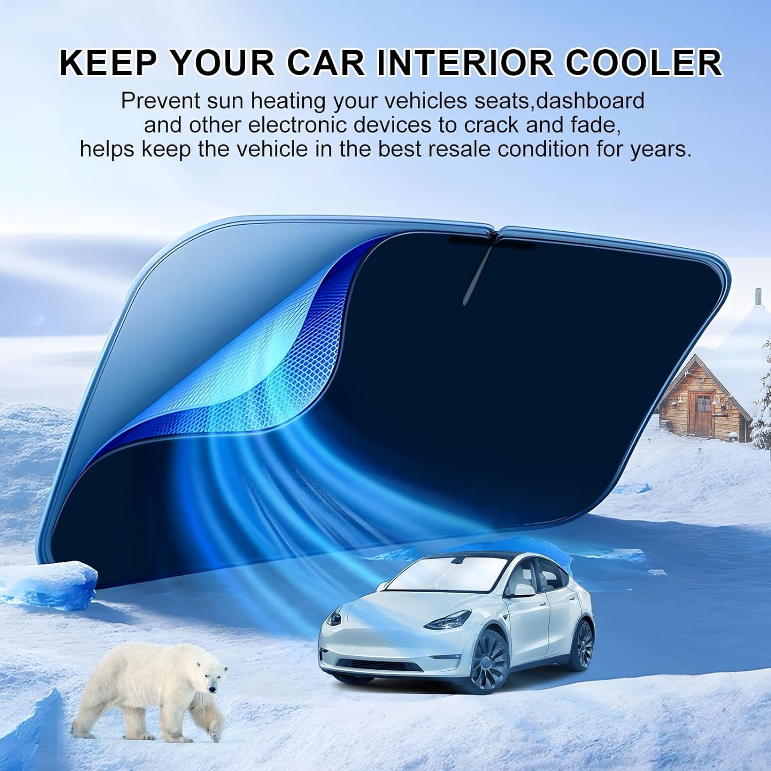 Windshield Sun Shade Custom Fit For 20192023 2024 Chevy Blazer